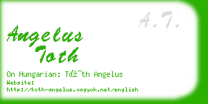 angelus toth business card